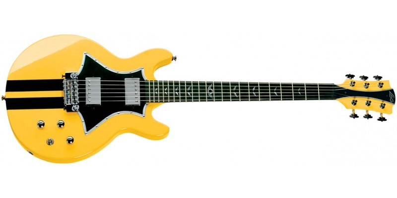 LAG RR1500 Roxane Racing Yellow Guitar