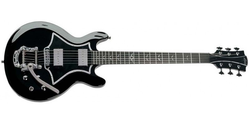 LAG RR2000 Roxane Racing Black Guitar
