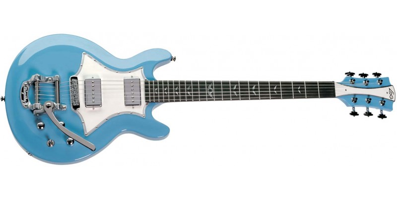 LAG RR2000 Roxane Racing Vintage Blue Guitar