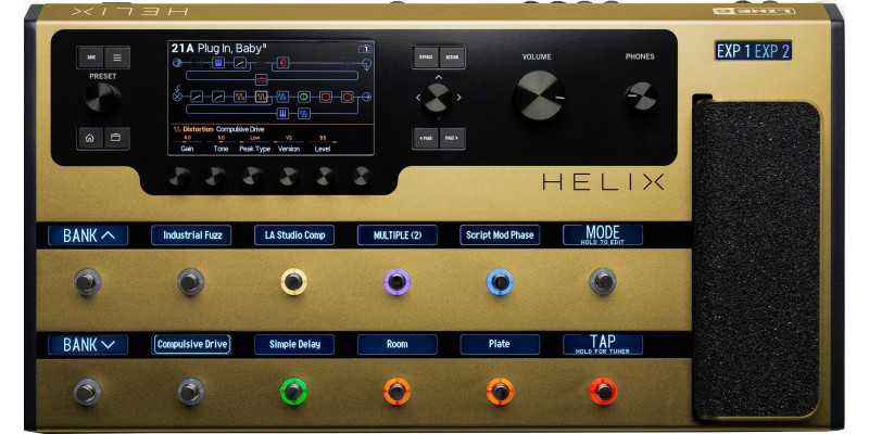 Line 6 Helix Limited Edition Gold Front