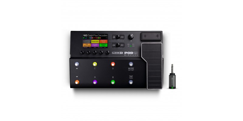 Line 6 POD Go Wireless Front With Wireless Adaptor