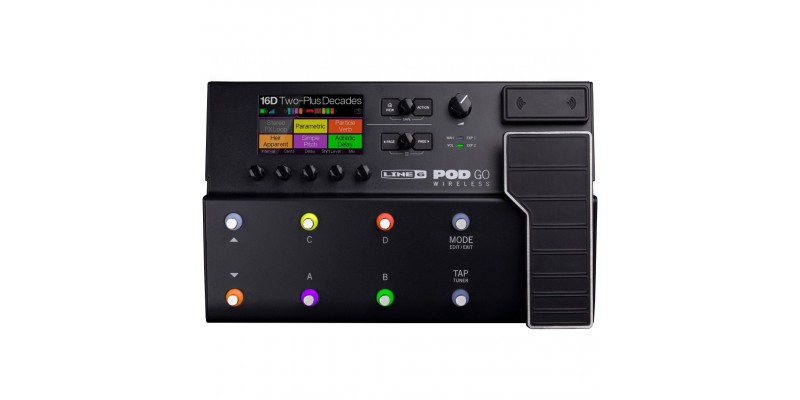 Pod top guitar pedal