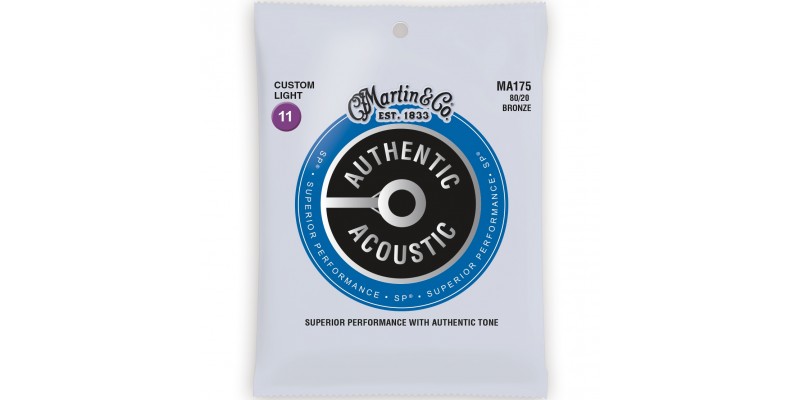 martin MA175 Authentic Acoustic SP 80/20 Bronze Custom Light