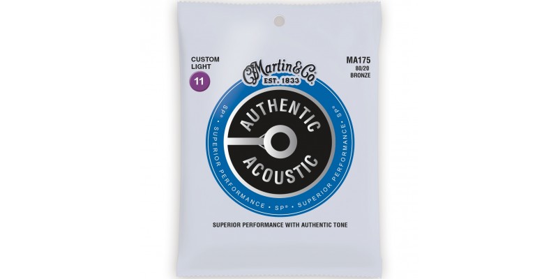 Martin MA175 Authentic Acoustic SP 80 20 Bronze Custom Light