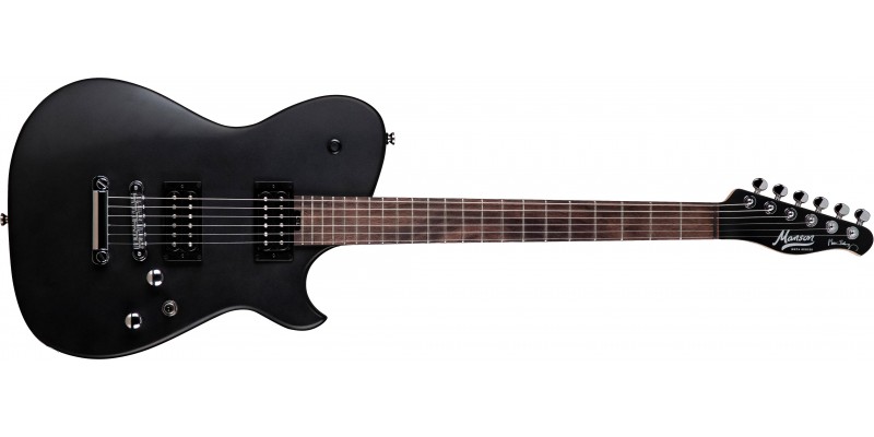 Manson META Series MBM-1 Matthew Bellamy Signature Guitar Satin Black Front