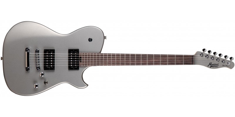 Manson META Series MBM-1 Matthew Bellamy Signature Guitar Starlight Silver Front