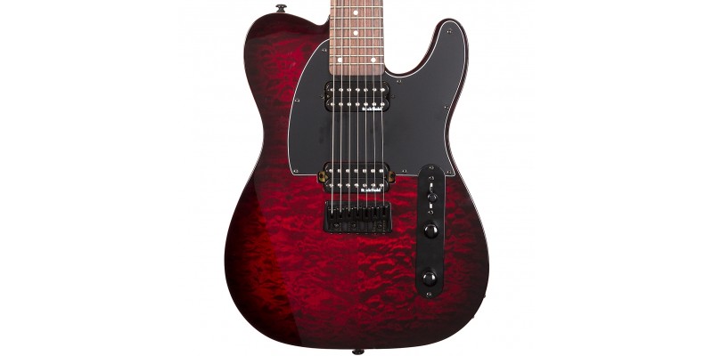 Michael Kelly 507X 7 String Black Cherry Burst Guitar