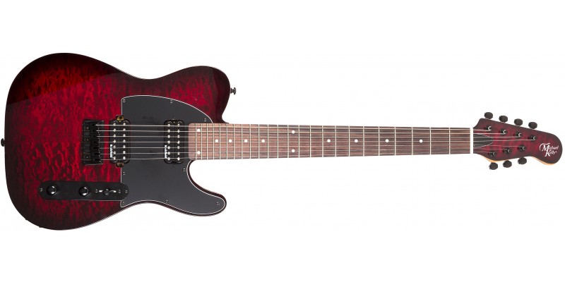 Michael Kelly 507X 7 String Black Cherry Burst Front