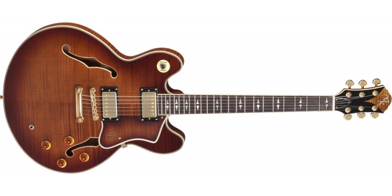 Michael Kelly Deuce Classica Tigers Eye Semi Acoustic