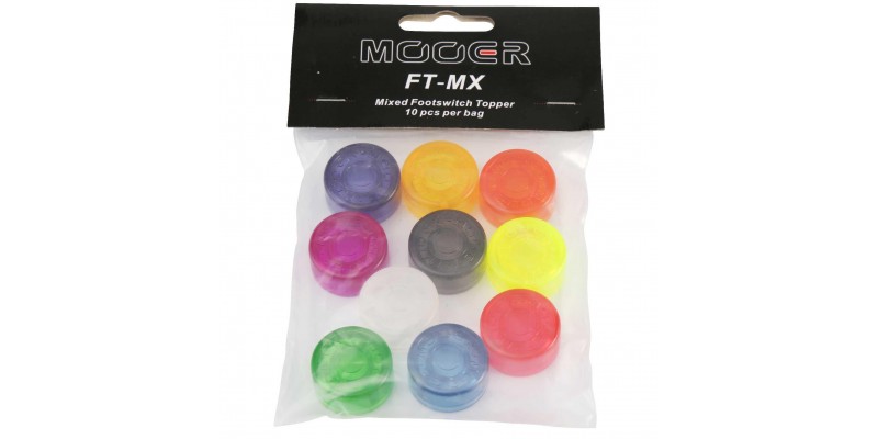 MOOER Candy Footswitch Topper Mix of 10 Pack In Packaging