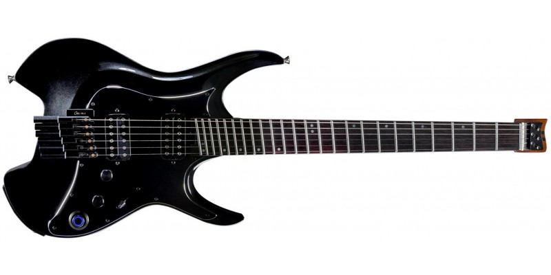 Mooer GTRS W800 Headless Intelligent Guitar Pearl Black Front