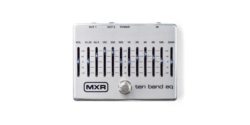 MXR M108S 10 Band EQ Pedal Silver - Guitar.co.uk
