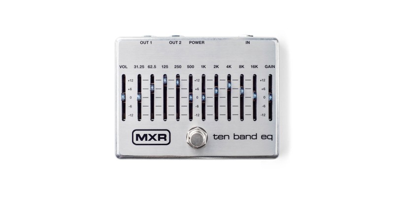 MXR M108S 10 Band EQ Pedal Silver Guitar