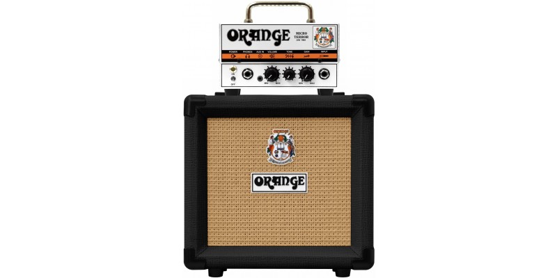 Orange Micro Terror PPC108 Black Half Stack Amplifier Package