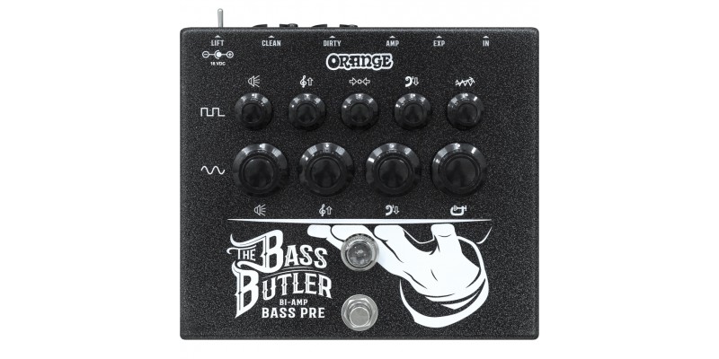 Orange Bass Butler Bi-amp bass preamp pedal Front