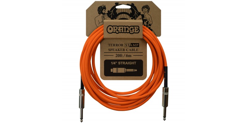 Orange Terror Stamp 20 ft (6m) Speaker Cable