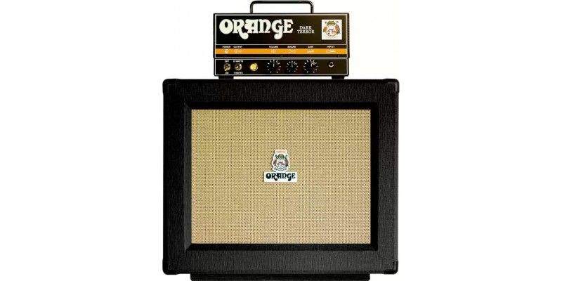 Orange Dark Terror PPC112 Half Stack Amplifier Package