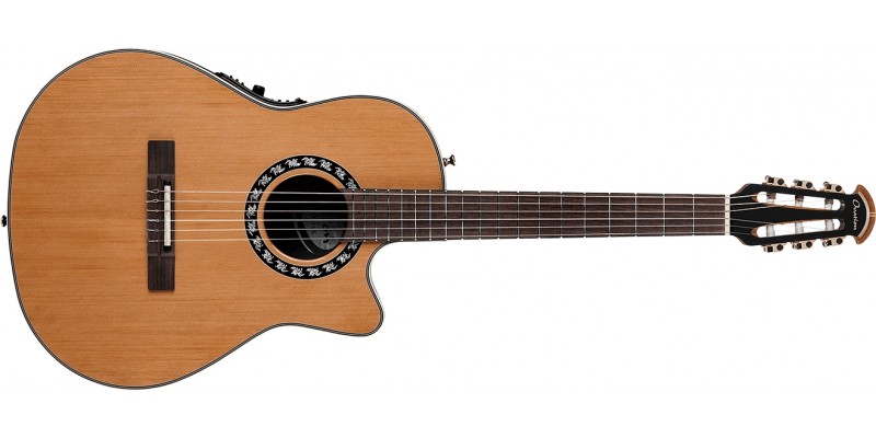 Ovation 1773AX-4 Timeless Classic Nylon Mid Depth Natural Front