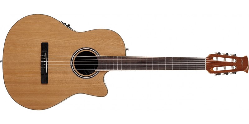 Ovation Applause AB24CII-CED Standard Nylon Mid Depth Natural Front