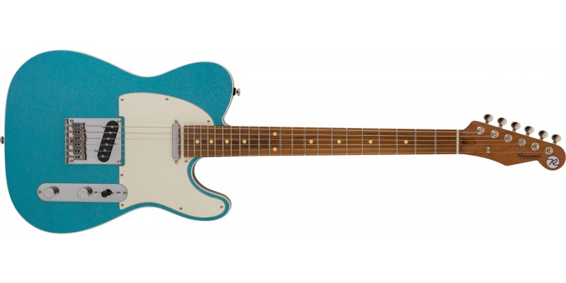 Rerverend-Pete-Anderson-Eastsider-T-Gloss-Aqua-Sparkle,-Pau-Ferro-Front