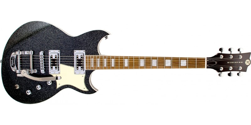 Reverend 2019 Limited Edition Sensei RT Bigsby Black Sparkle Front