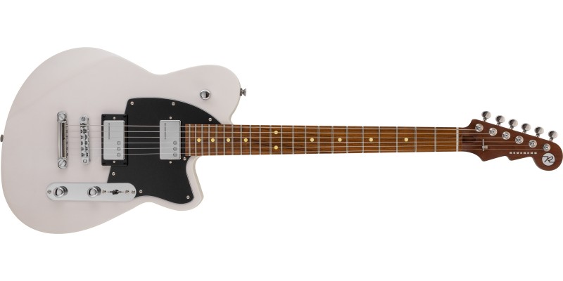 Reverend Charger HC Translucent White, Dark Roasted Maple