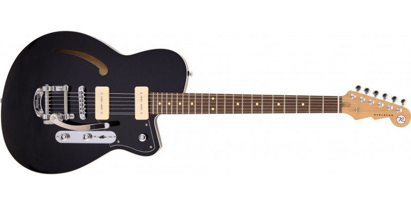 Reverend Club King 290 Bigsby Midnight Black Front