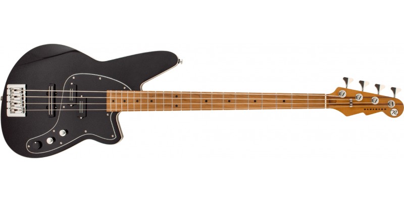 Reverend Decision P Bass Midnight Black, Black Pickguard