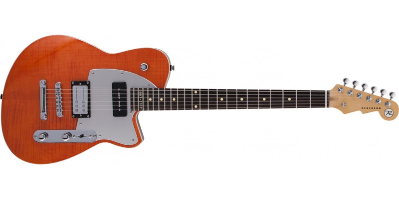 Reverend Double Agent OG 20th Anniversary Rock Orange Flame Maple 