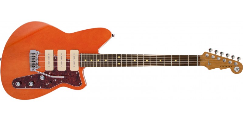 Reverend-Jetstream-390-Rock-Orange,-Roasted-Maple-Front