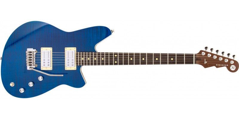 Reverend Kingbolt RA Transparent Blue Flame Maple