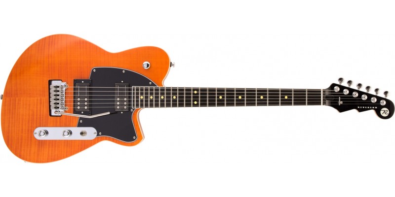 Reverend Reeves Gabrels Signature Satin Rock Orange Flame Maple