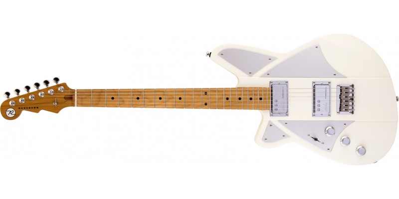 Reverend Billy Corgan Signature Lefty Satin Pearl White Roasted Maple Front