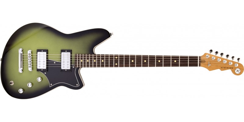 Reverend Descent RA Baritone Avocado Burst Front