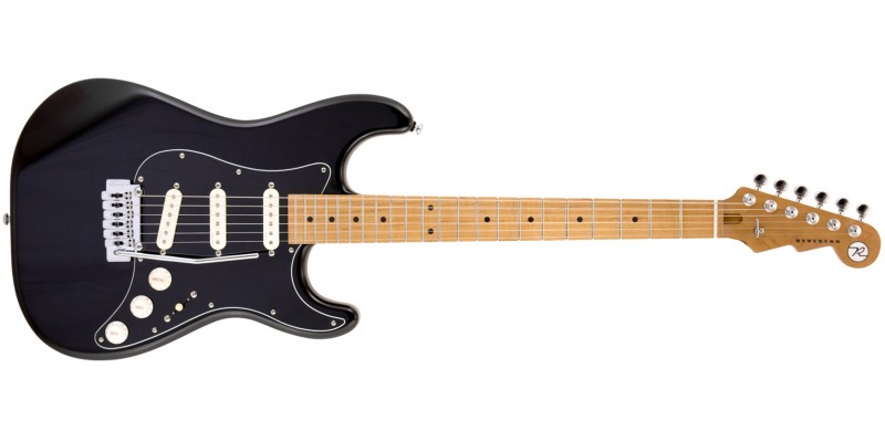 Reverend Gil Parris Signature GPS Midnight Black Roasted Maple Front
