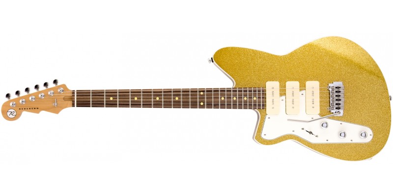 Reverend Jetstream 390 Lefty LE Gold Sparkle Pau Ferro Front