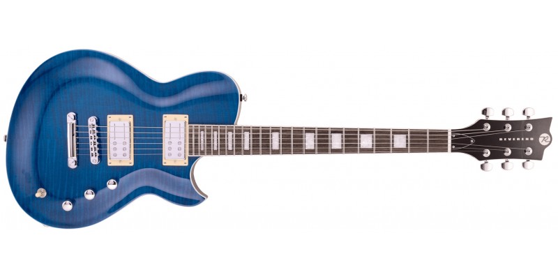 Reverend Roundhouse RA Transparent Purple Blue Maple Front