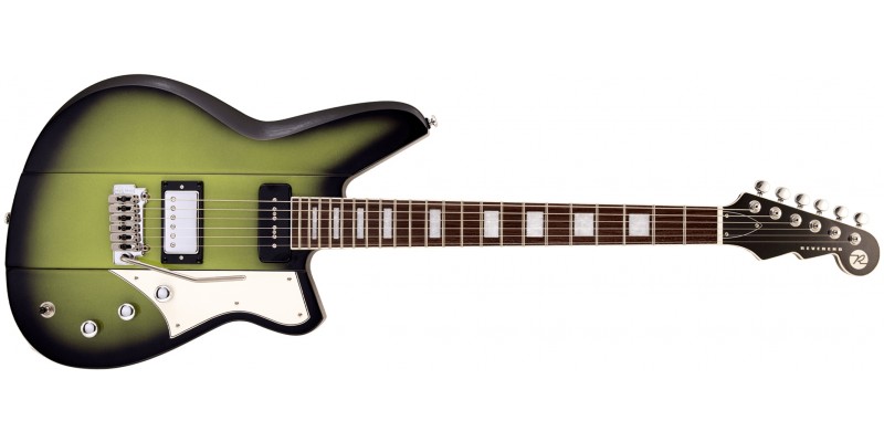 Reverend Warhawk Double Agent W Avocado Burst Front