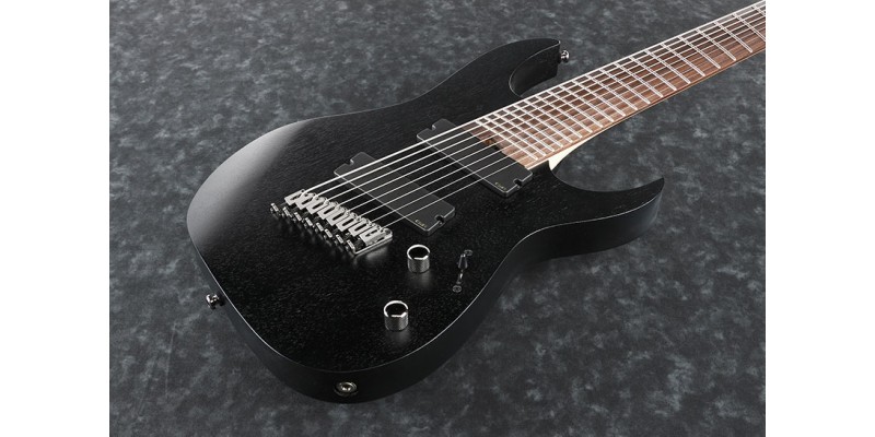 Ibanez RGIM8MH-WK Weathered Black Fanned Fret 8 String ...