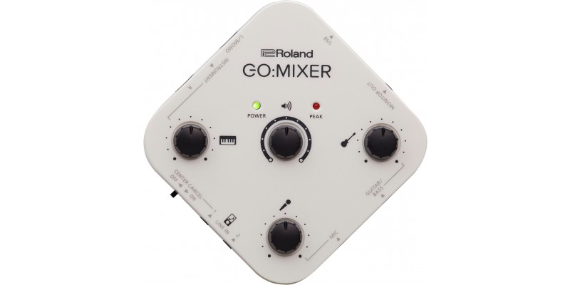 Roland GO:MIXER  Audio Interface Mixer for Smartphones Top