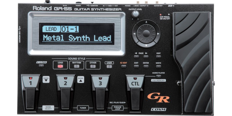 Roland GR-55 GK Black Guitar Synthesizer with GK pickup