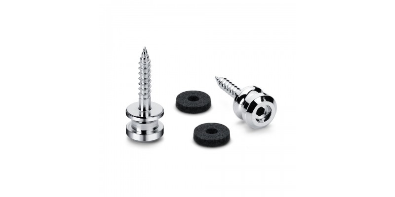 Schaller Buttons For S-Locks Chrome Pair, Medium