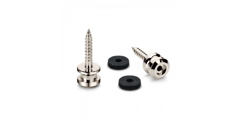 Schaller Buttons For S-Locks Nickel Pair, Medium Thread