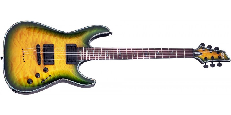 【海外輸入】 Schecter Hellraiser Guitar - Guitar Burst Dragon Passive C-1 ギター
