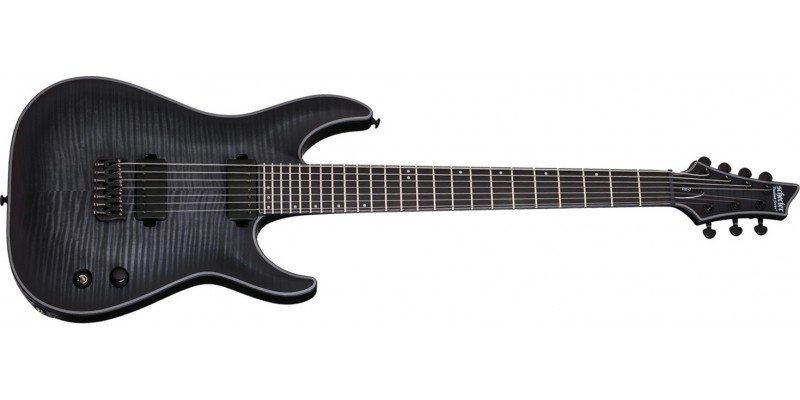 Schecter KM-7 Keith Merrow Trans Black Burst Satin