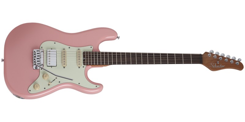 Schecter nick hotsell johnston hss pink