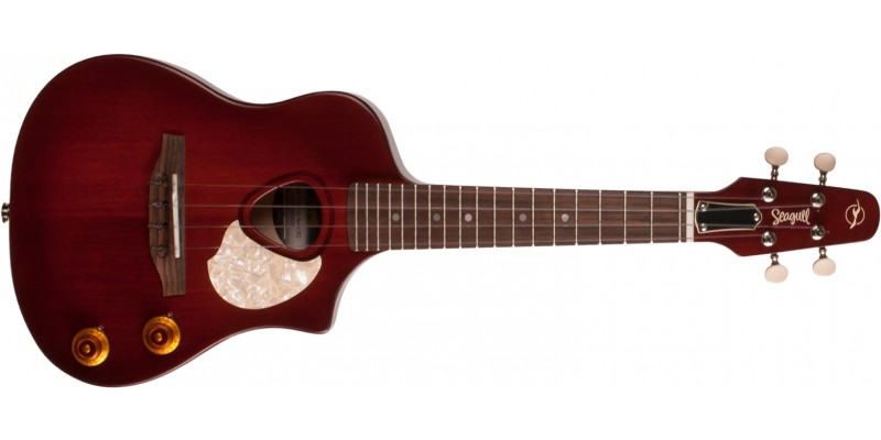 Seagull Uke Nylon SG Burst EQ Front