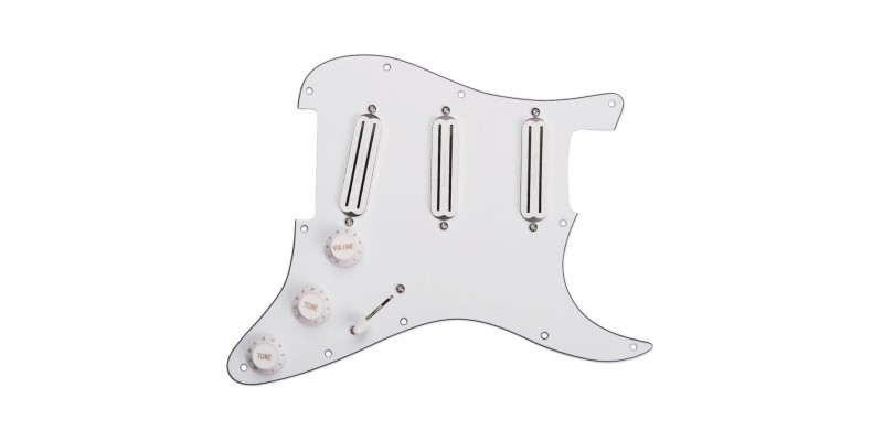 Seymour Duncan Triple Rails Loaded Pickguard White