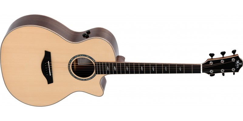 Sigma GWCE-3+ Walnut Electro-Acoustic Guitar Front