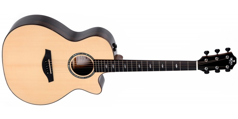 Sigma GZCE-3+ Ziricote Electro-Acoustic Guitar Front